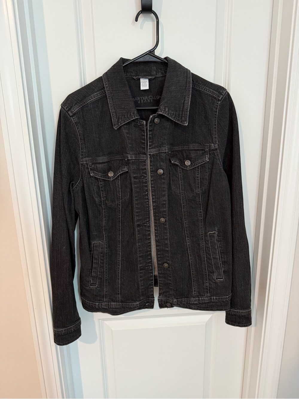 Charter Club Black Denim Jacket